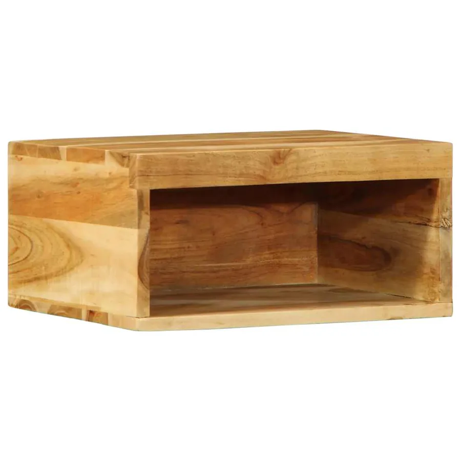 Meubles TV muraux 2 pcs bois massif d'acacia - 2