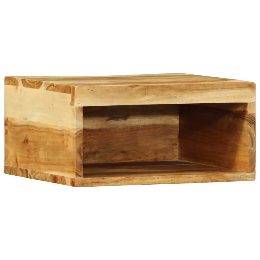 Meubles TV muraux 2 pcs bois massif d'acacia - 4