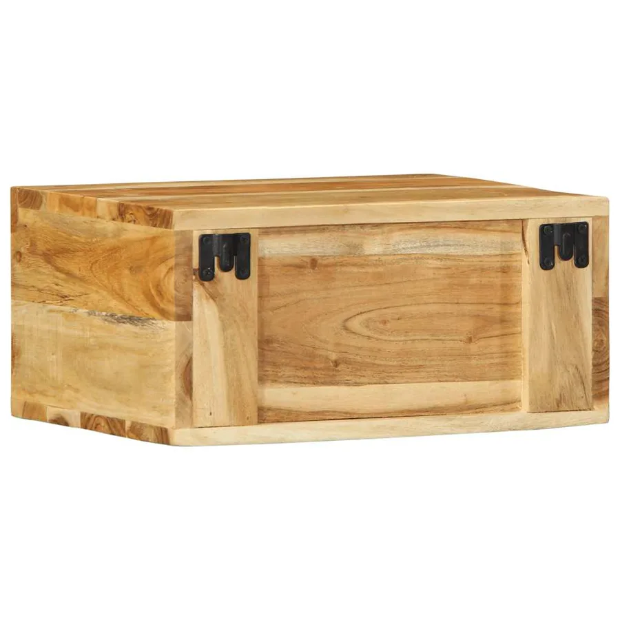 Meubles TV muraux 2 pcs bois massif d'acacia - 7
