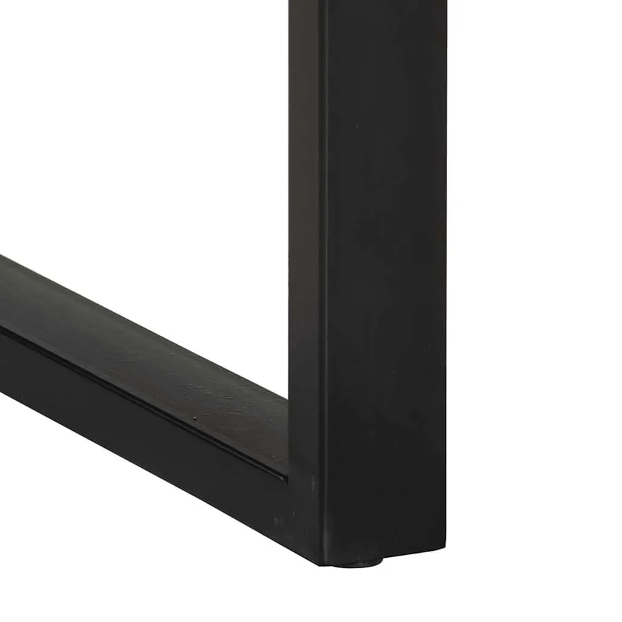 Armoire console multicolore 90x35x75cm bois massif récupération - 10