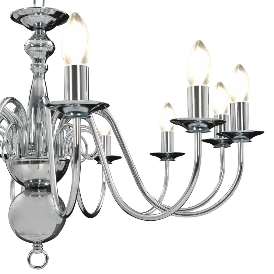 Lustre Argenté 12 ampoules E14 - 7