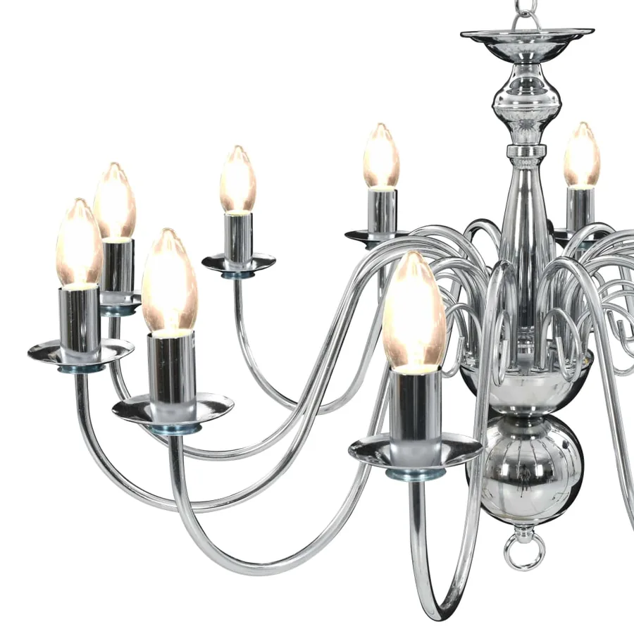Lustre Argenté 12 ampoules E14 - 9