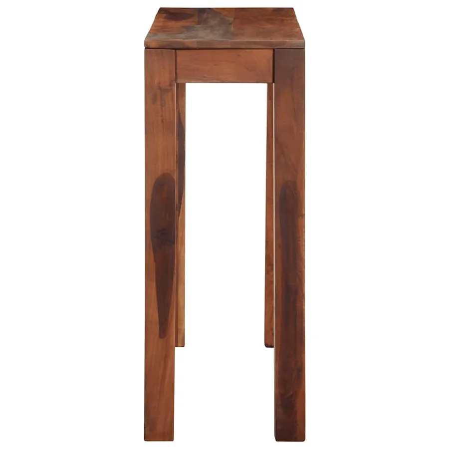 Table console 120x30x76 cm bois massif d'acacia - 3