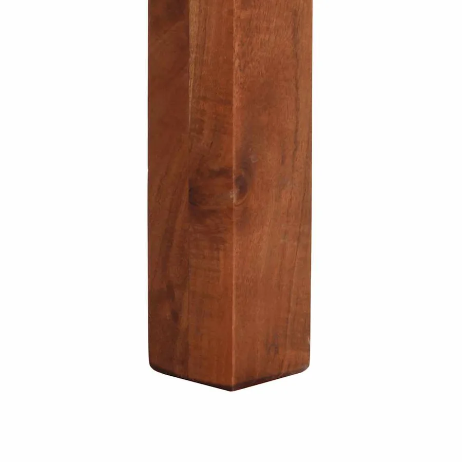 Table console 120x30x76 cm bois massif d'acacia - 7