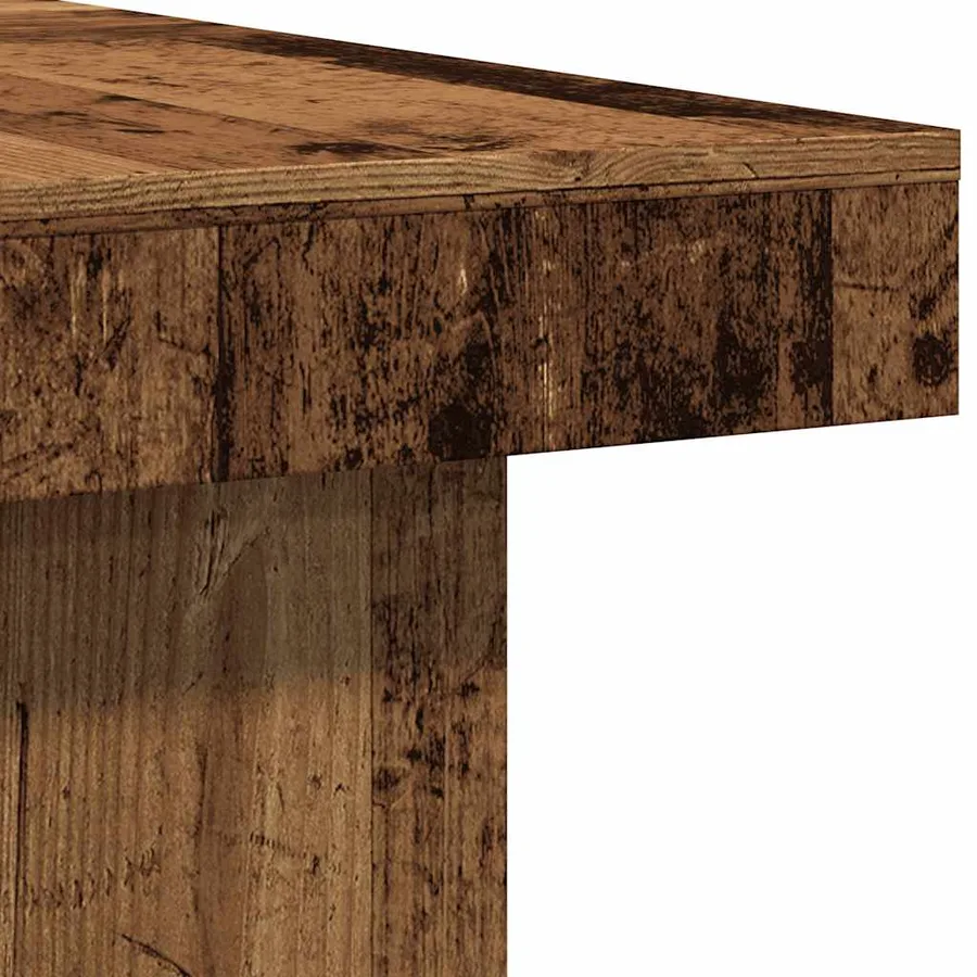 Table basse vieux bois 90x90x28 cm bois d'ingénierie - 7