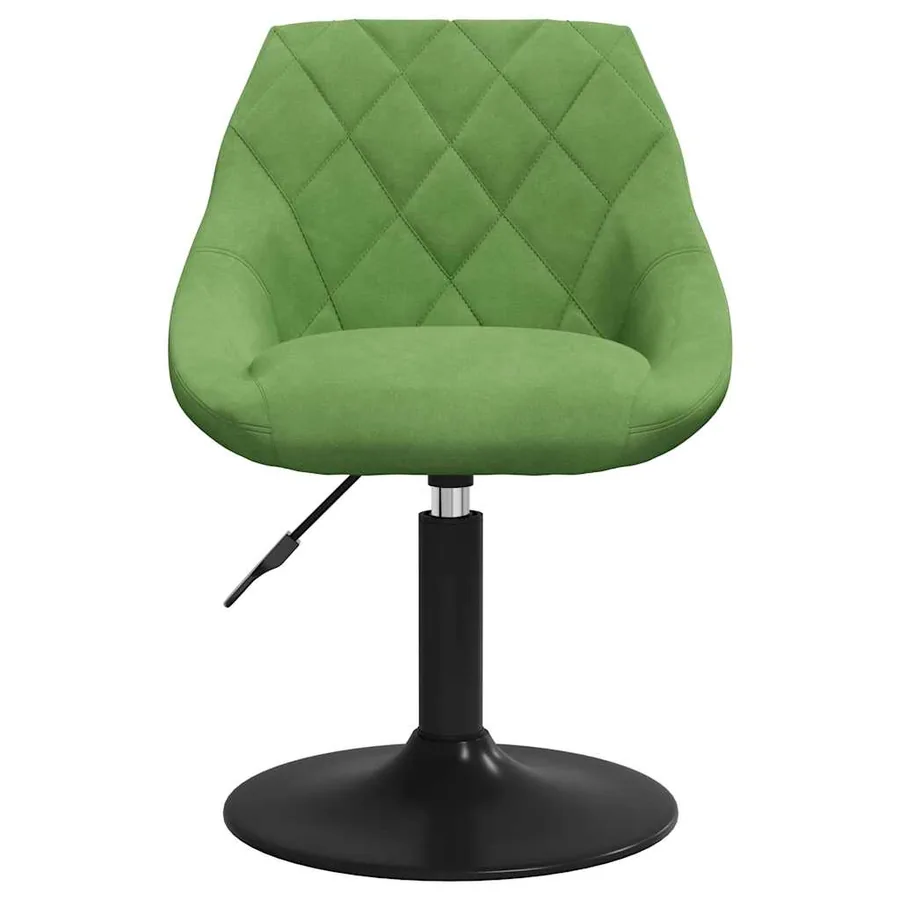 Chaises pivotantes à manger lot de 2 vert clair velours - 4