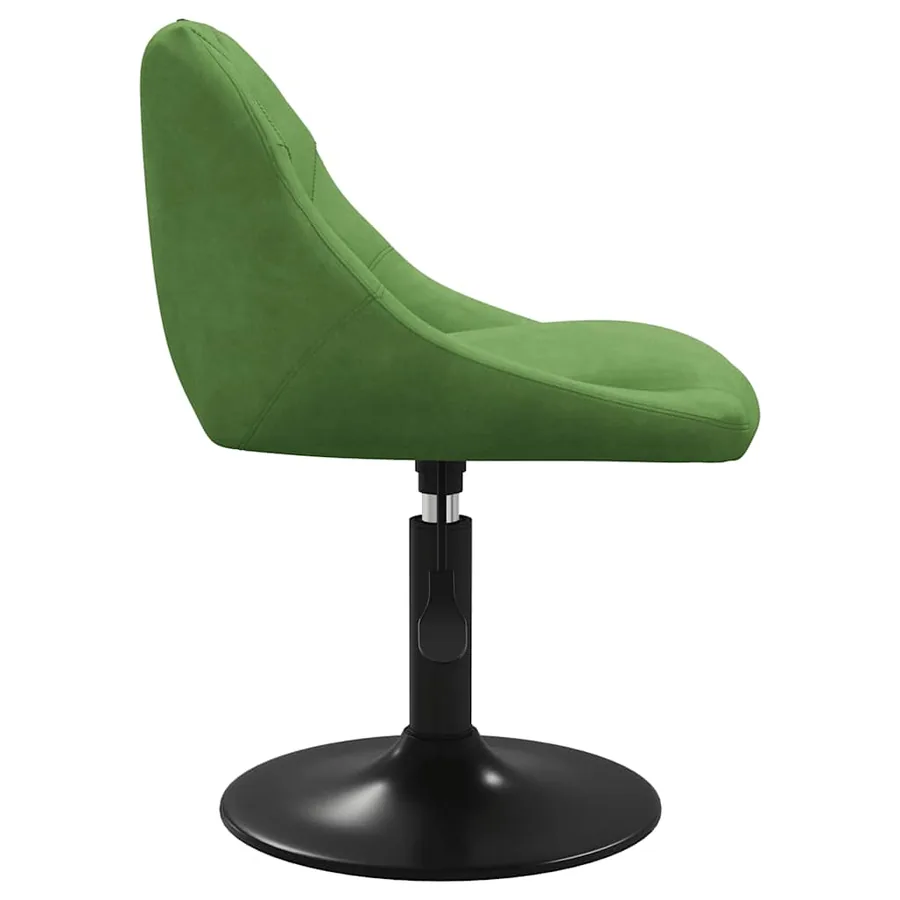Chaises pivotantes à manger lot de 2 vert clair velours - 5