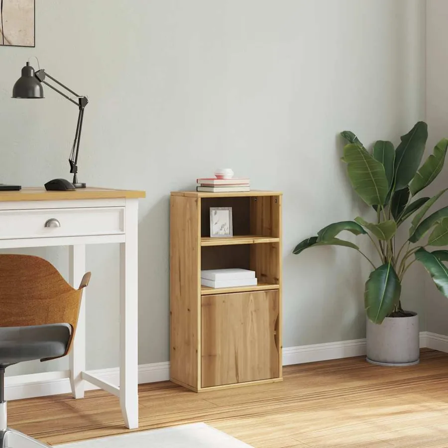 Armoire latérale ODDA 40x24x79 cm bois massif pin - 4