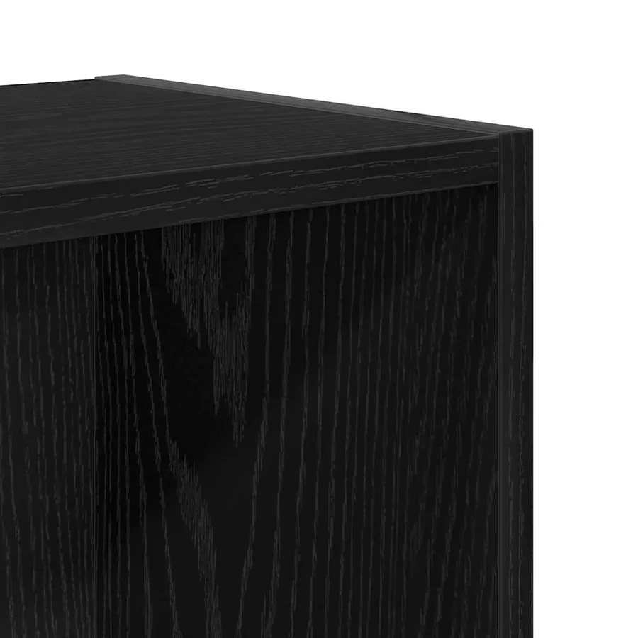 Bibliothèque chêne noir 31x24x52 cm bois d'ingénierie - 9