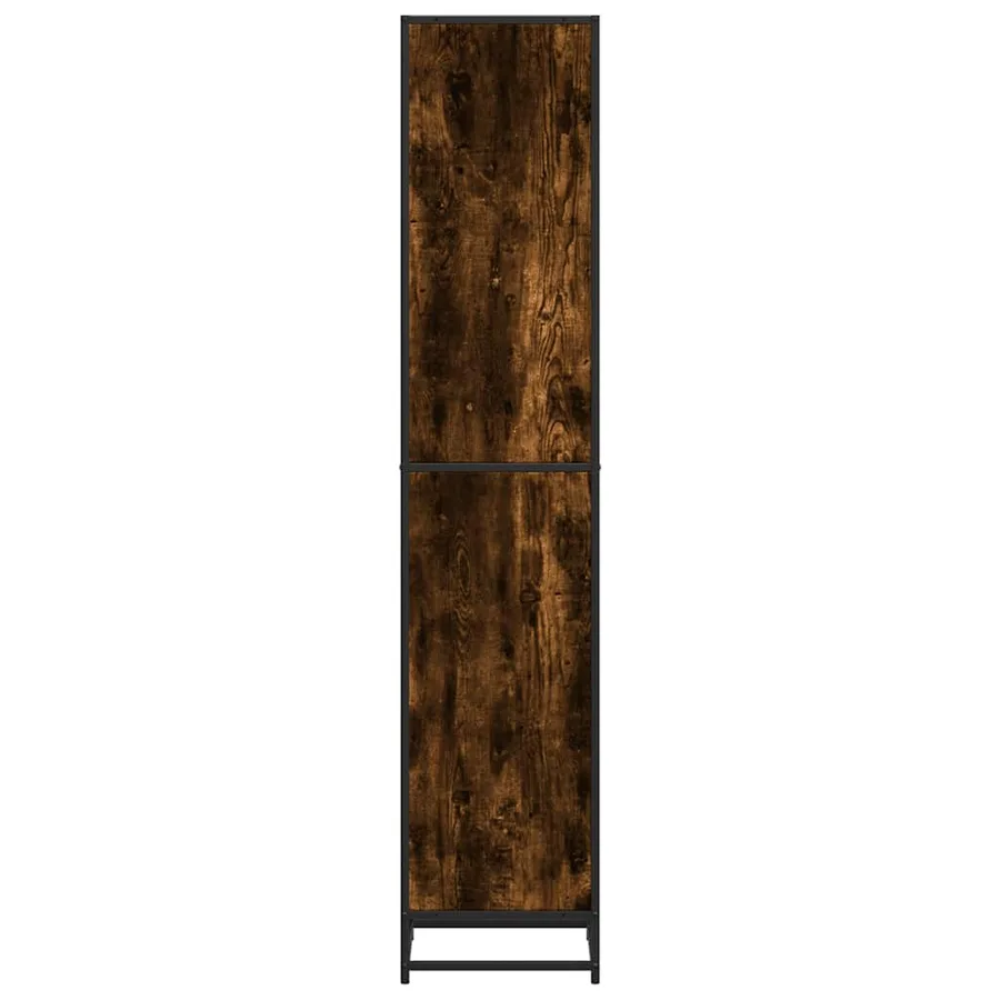 Bibliothèque chêne fumé 40x35x170,5 cm bois d'ingénierie - 5