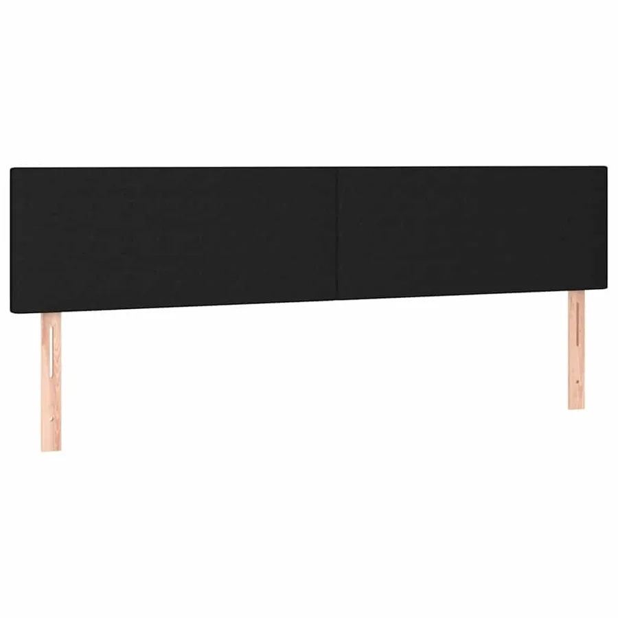 Cadre de lit ottoman avec matelas noir 160x200 cm tissu - 9