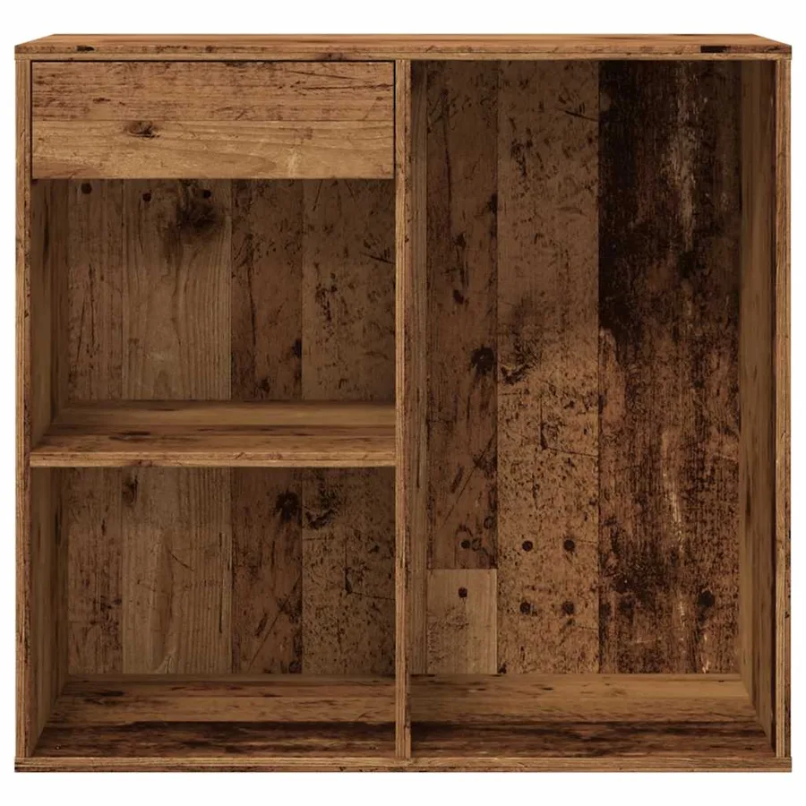 Armoire à cosmétiques vieux bois 80x40x75 cm bois d'ingénierie - 5