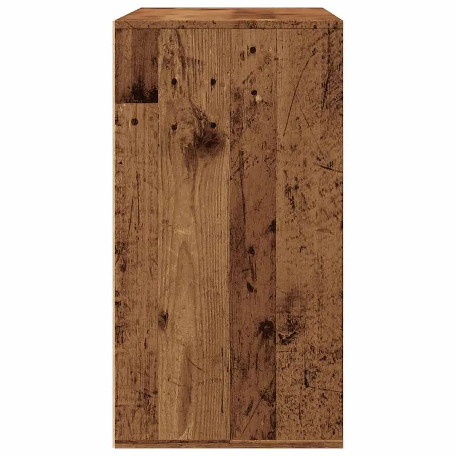Armoire à cosmétiques vieux bois 80x40x75 cm bois d'ingénierie - 6