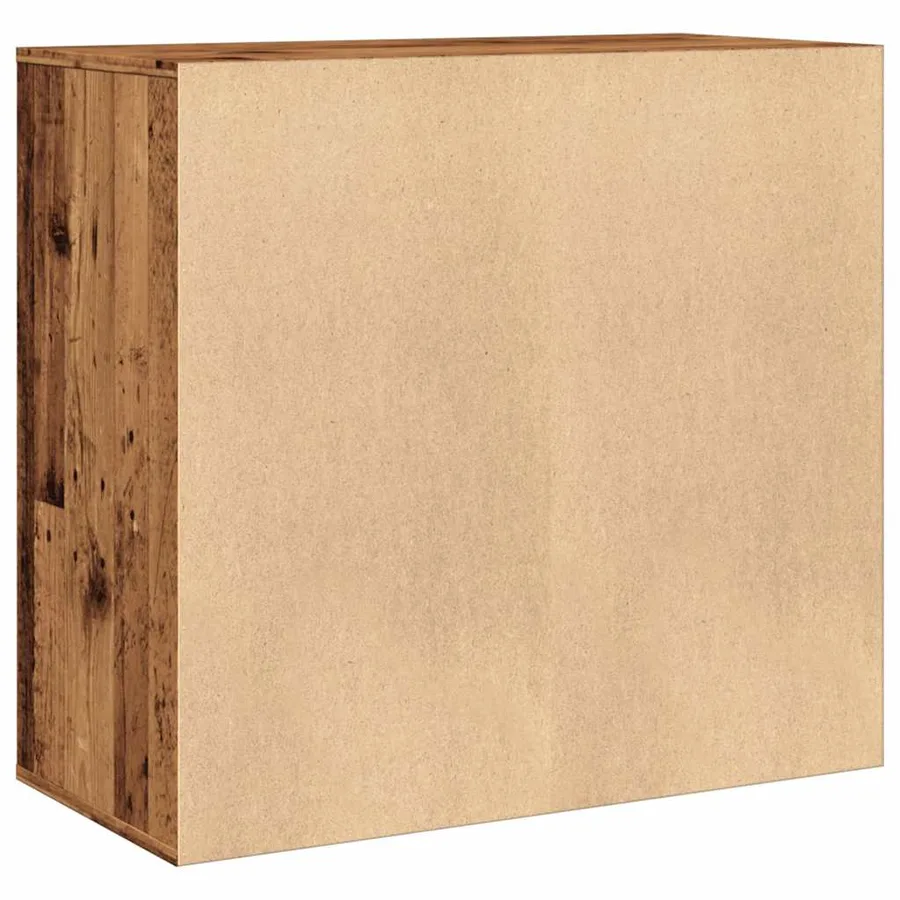 Armoire à cosmétiques vieux bois 80x40x75 cm bois d'ingénierie - 7
