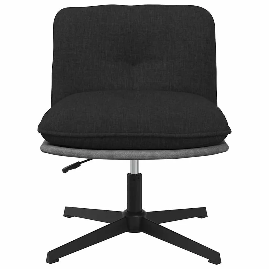 Chaise pivotante de bureau Noir Tissu - 4
