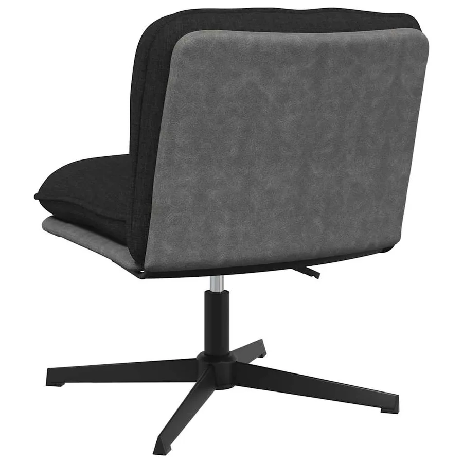 Chaise pivotante de bureau Noir Tissu - 6