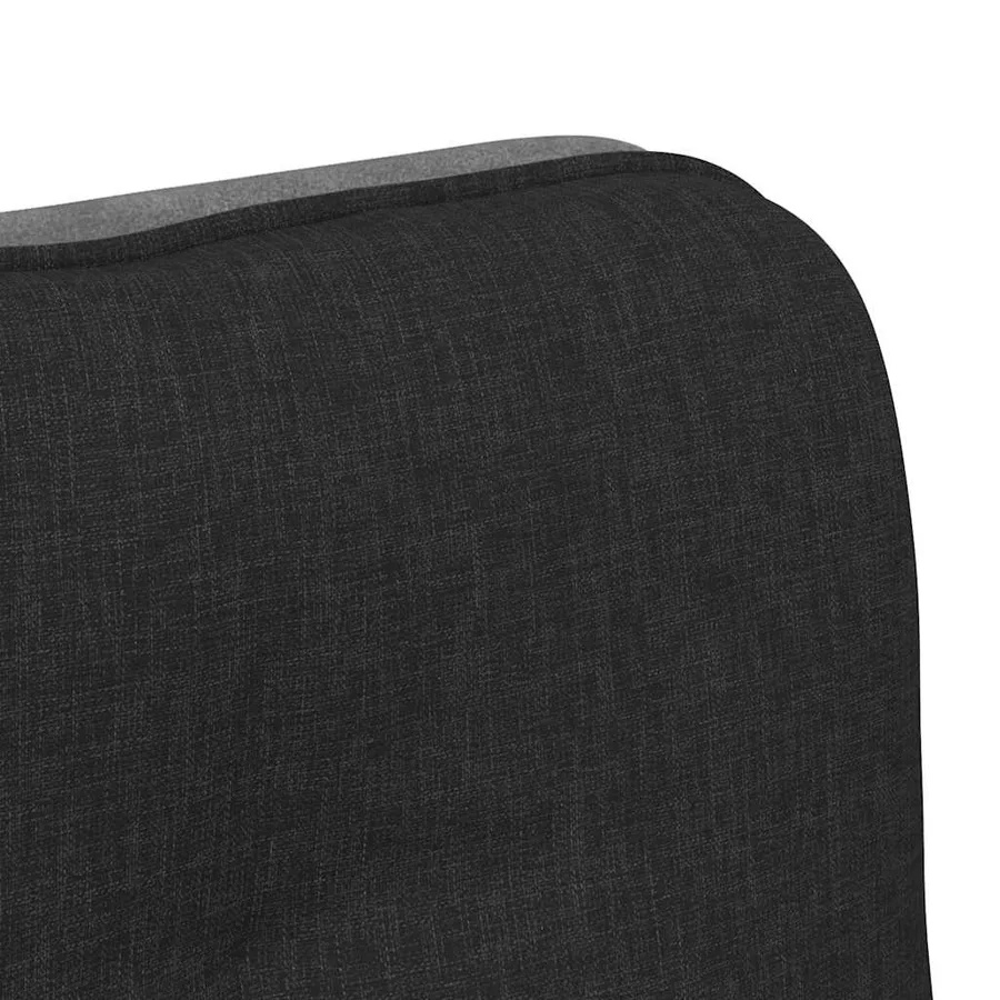 Chaise pivotante de bureau Noir Tissu - 9