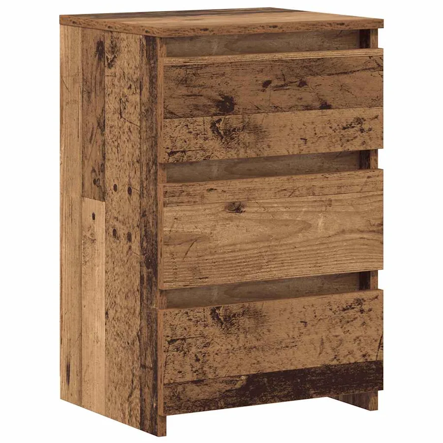 Tables de chevet 2 pcs vieux bois 40x35x62,5 cm bois ingénierie - 2