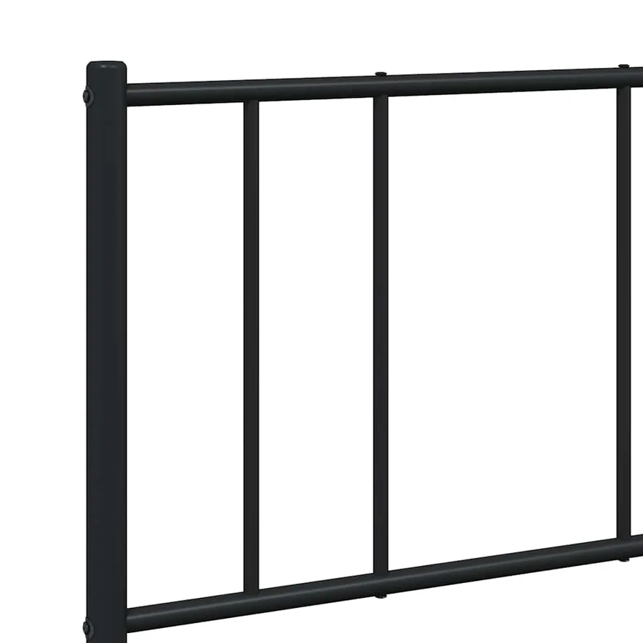 Cadre de lit métal sans matelas avec pied de lit noir 120x190cm - 9