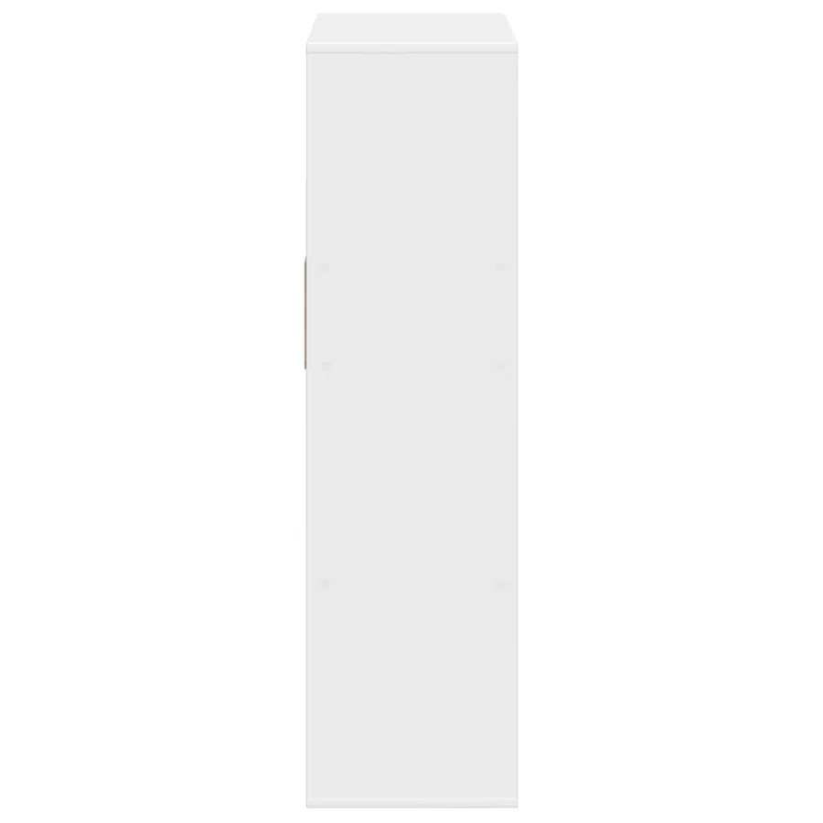 Bibliothèque blanc 66x31x112 cm bois d'ingénierie - 5