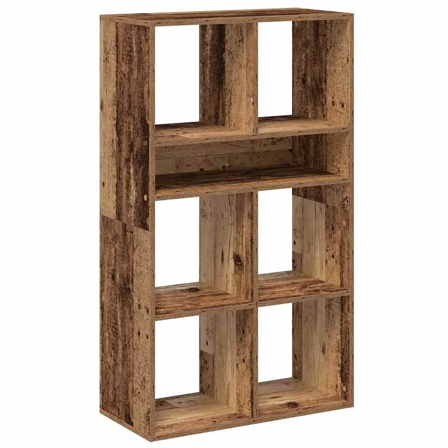 Bibliothèque vieux bois 66x31x112 cm bois d'ingénierie - 2