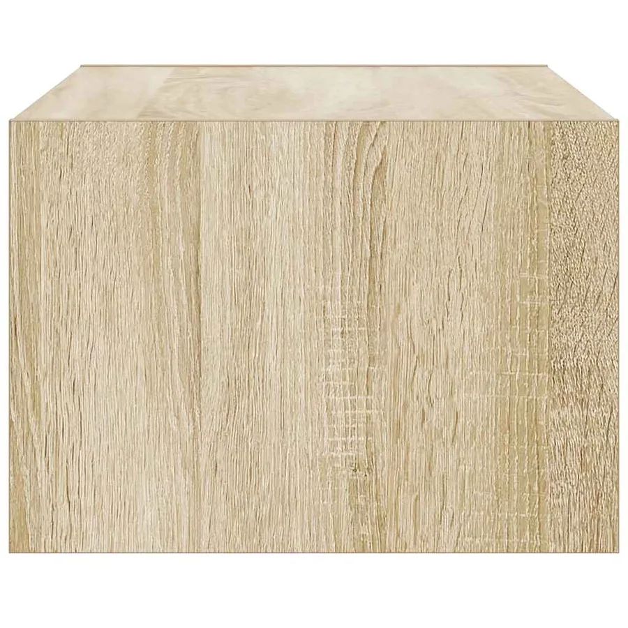 Meuble TV avec lumières LED chêne sonoma 75x35,5x25 cm - 8