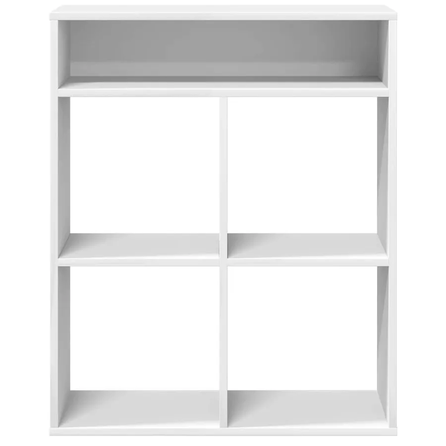 Bibliothèque blanc 66x31x80 cm bois d'ingénierie - 4
