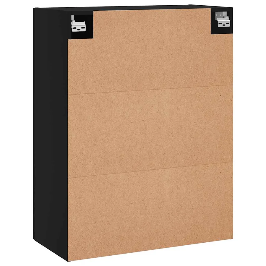 Armoires murales 2 pcs noir 69,5x34x90 cm - 8