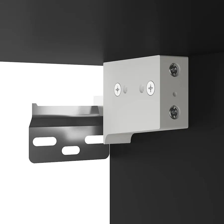 Armoires murales 2 pcs noir 69,5x34x90 cm - 9