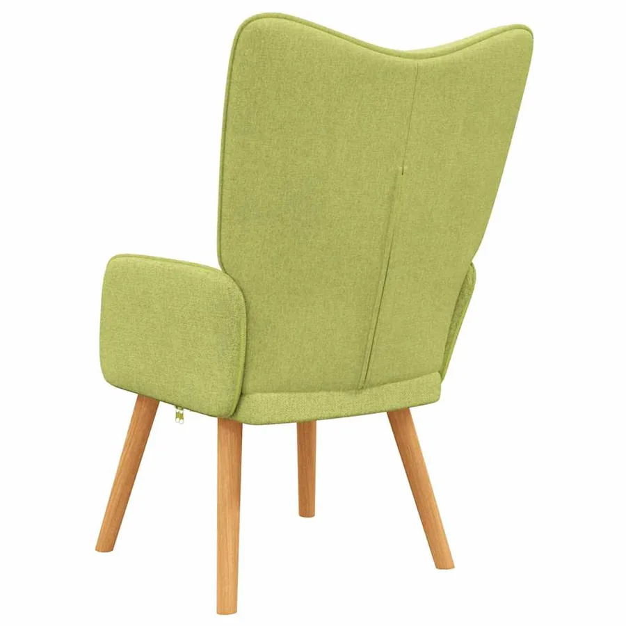 Chaise de relaxation Vert Tissu - 5
