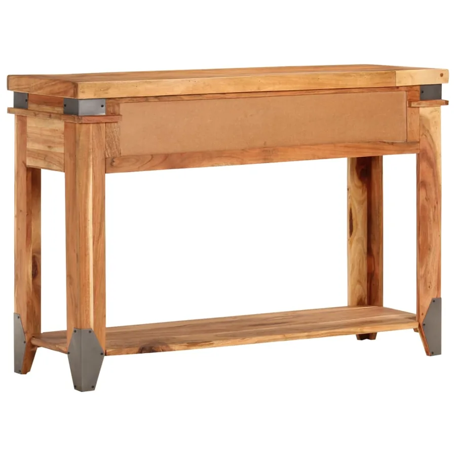 Table console 110x34x74 cm Bois d'acacia massif - 3