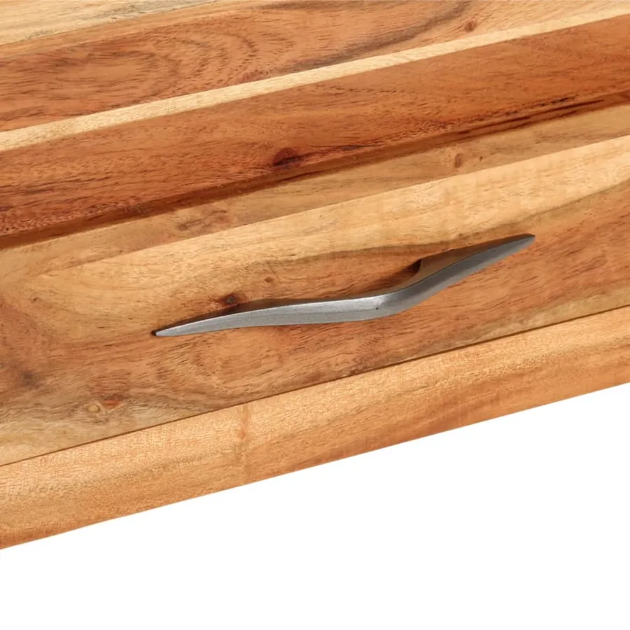 Table console 110x34x74 cm Bois d'acacia massif - 4