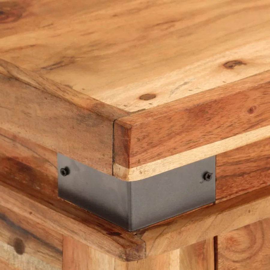 Table console 110x34x74 cm Bois d'acacia massif - 6