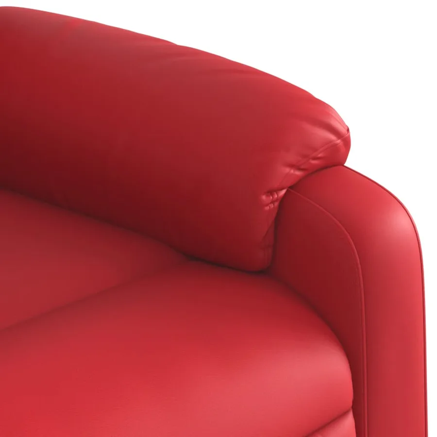 Fauteuil inclinable Rouge Similicuir - 8