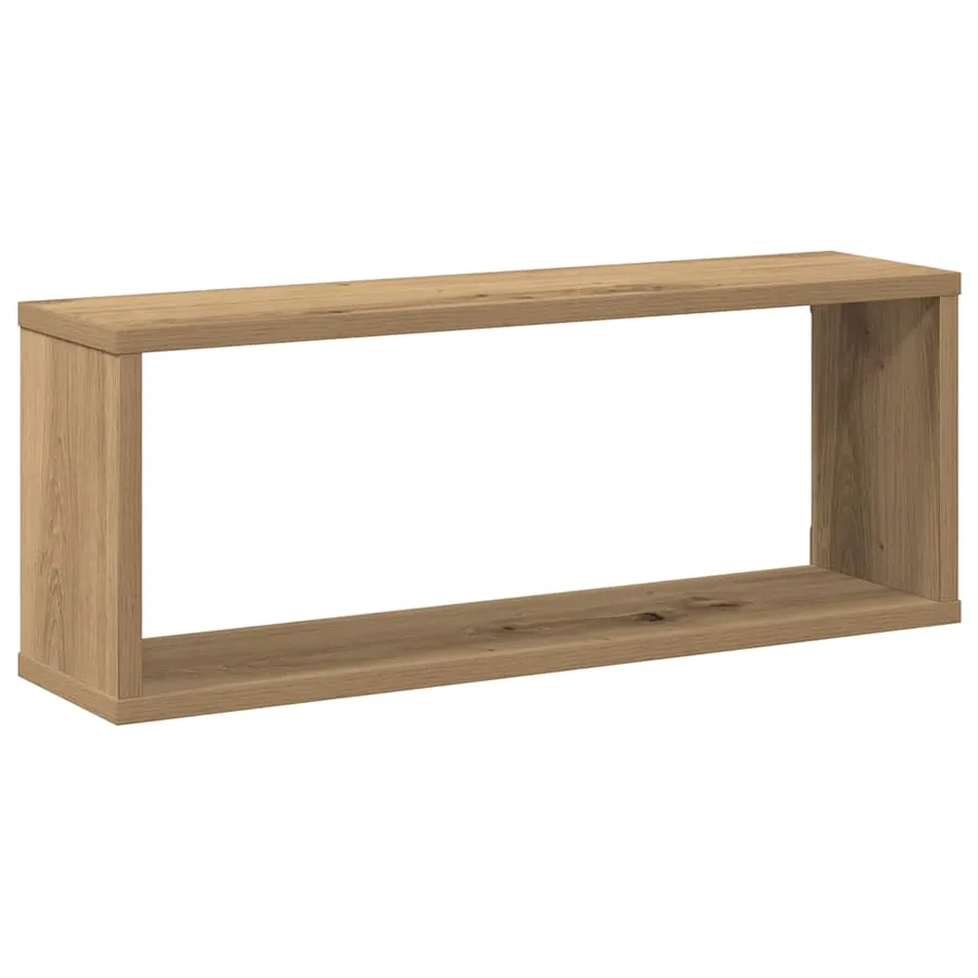 Étagères cube murales 2 pcs chêne artisanal 60x15x23 cm - 4