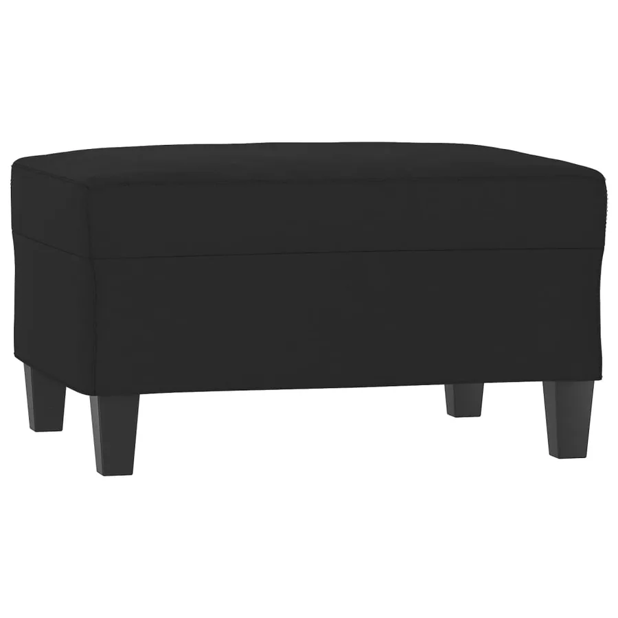 Ensemble de canapés 3 pcs avec coussins Noir Tissu microfibre - 5