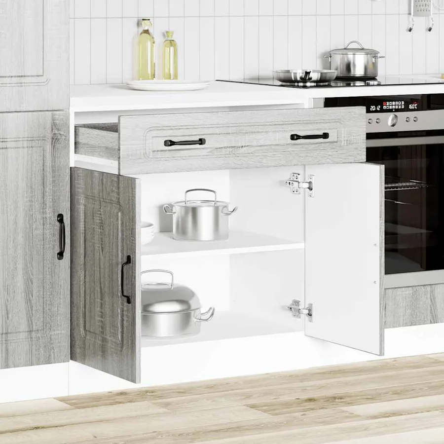 Armoire de cuisine Kalmar sonoma gris bois d'ingénierie - 3