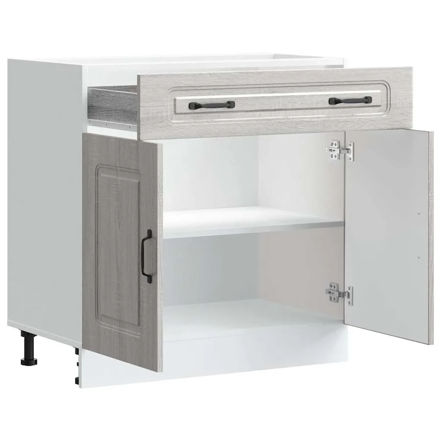 Armoire de cuisine Kalmar sonoma gris bois d'ingénierie - 5