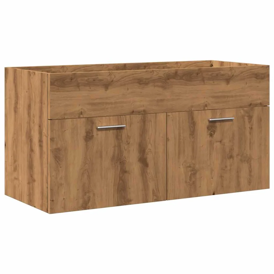 Ensemble de meubles salle de bain 3 pcs bois d'ingénierie - 6