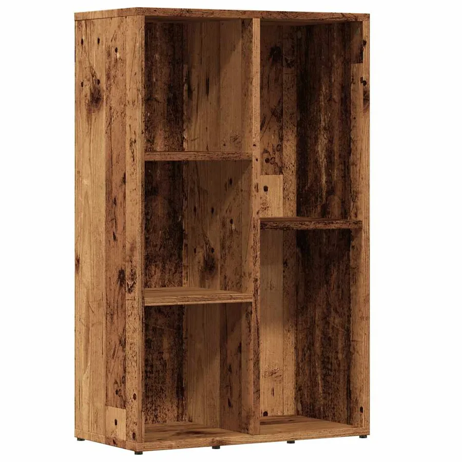 Bibliothèque vieux bois 50x25x80 cm bois d'ingénierie - 2