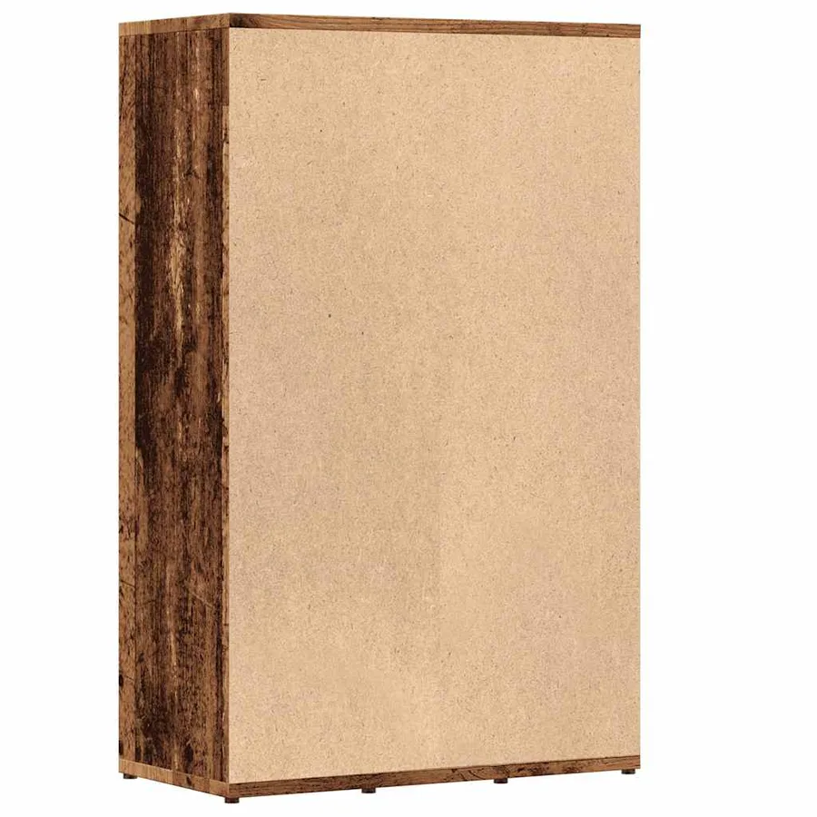 Bibliothèque vieux bois 50x25x80 cm bois d'ingénierie - 7