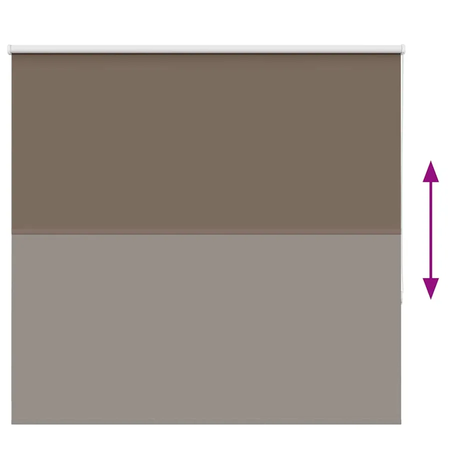Store enrouleur occultant café 165x150cm largeur du tissu - 5