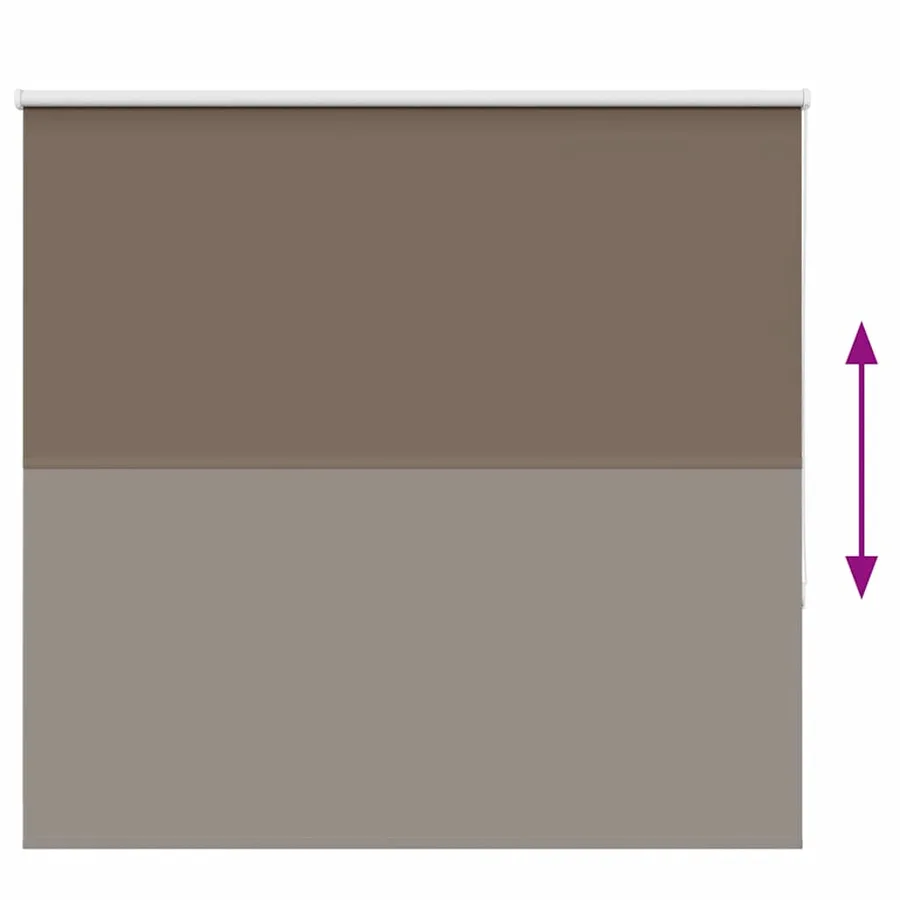Store enrouleur occultant café 145x150cm largeur du tissu - 5