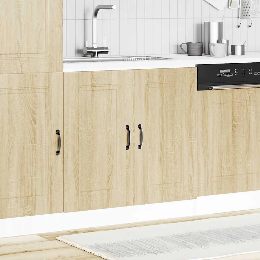 Meuble bas pour évier Kalmar chêne sonoma bois ingénierie - 3