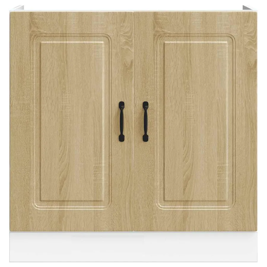 Meuble bas pour évier Kalmar chêne sonoma bois ingénierie - 4