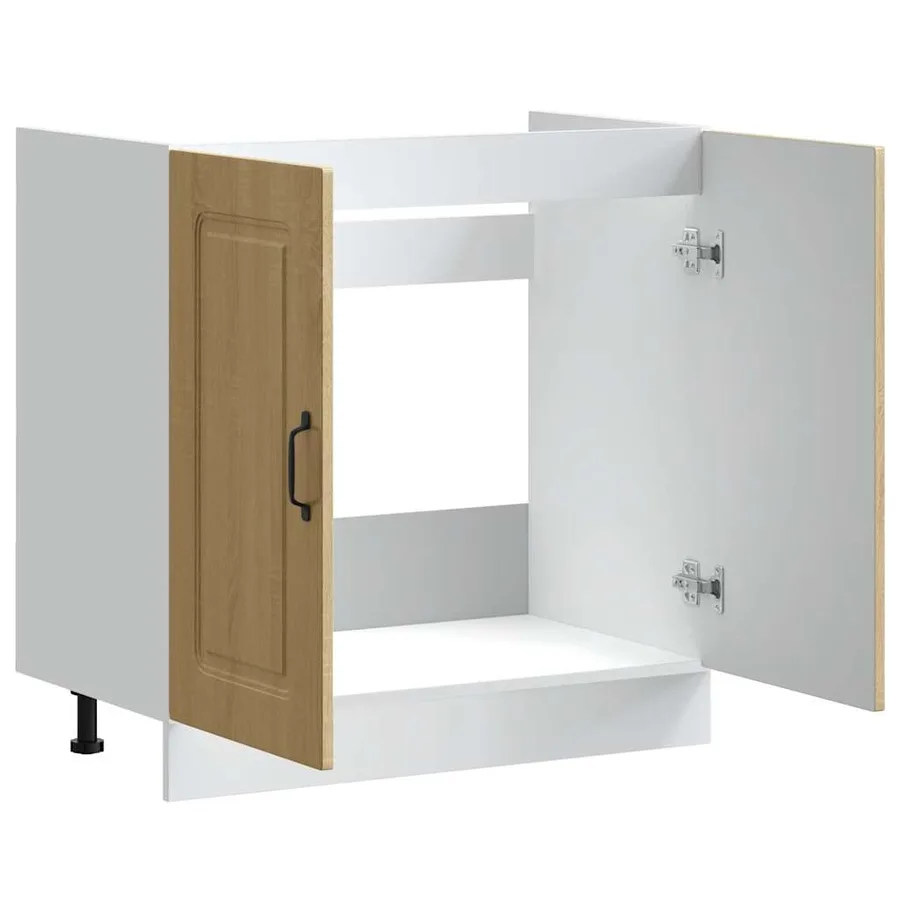 Meuble bas pour évier Kalmar chêne sonoma bois ingénierie - 5