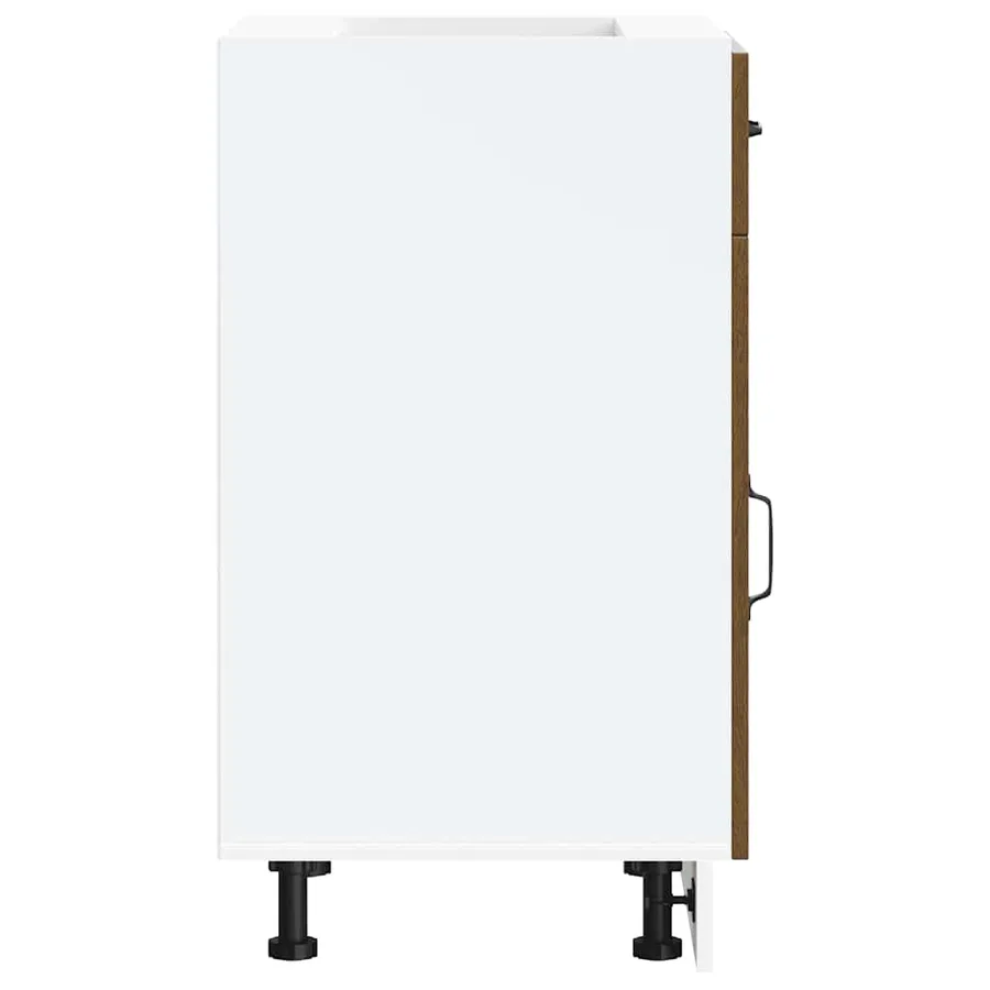 Armoire de cuisine Kalmar chêne marron bois d'ingénierie - 6