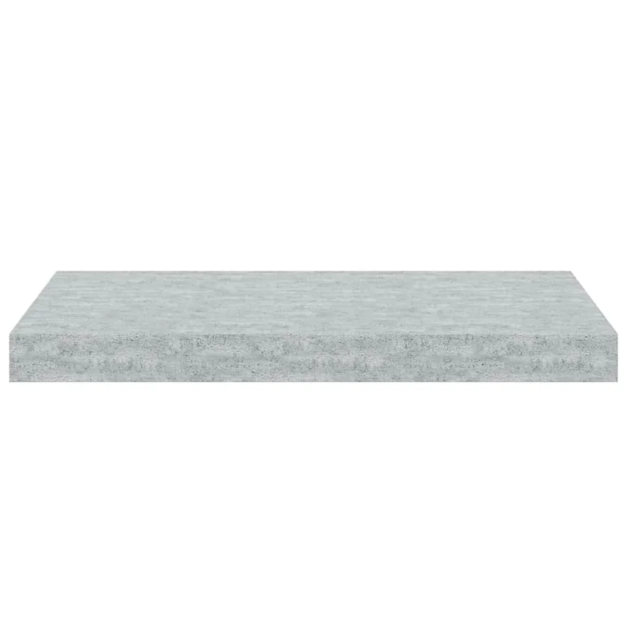 Étagères murales flottantes 2 pcs gris béton 50x23,5x3,8 cm MDF - 7