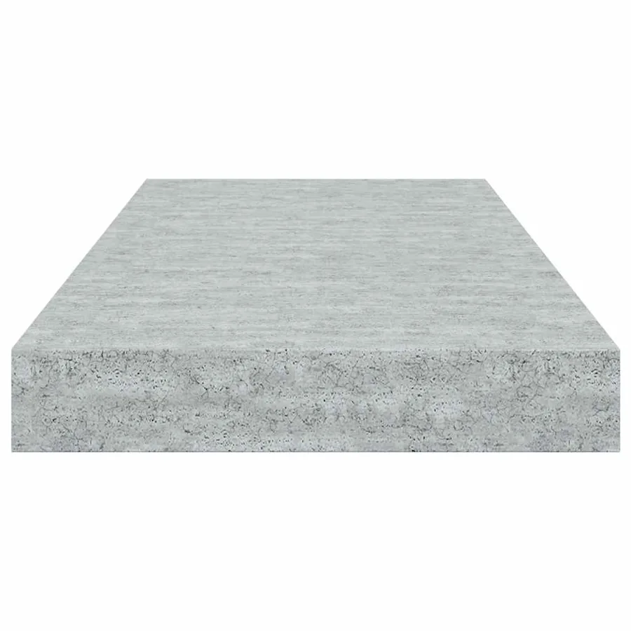 Étagères murales flottantes 2 pcs gris béton 50x23,5x3,8 cm MDF - 8