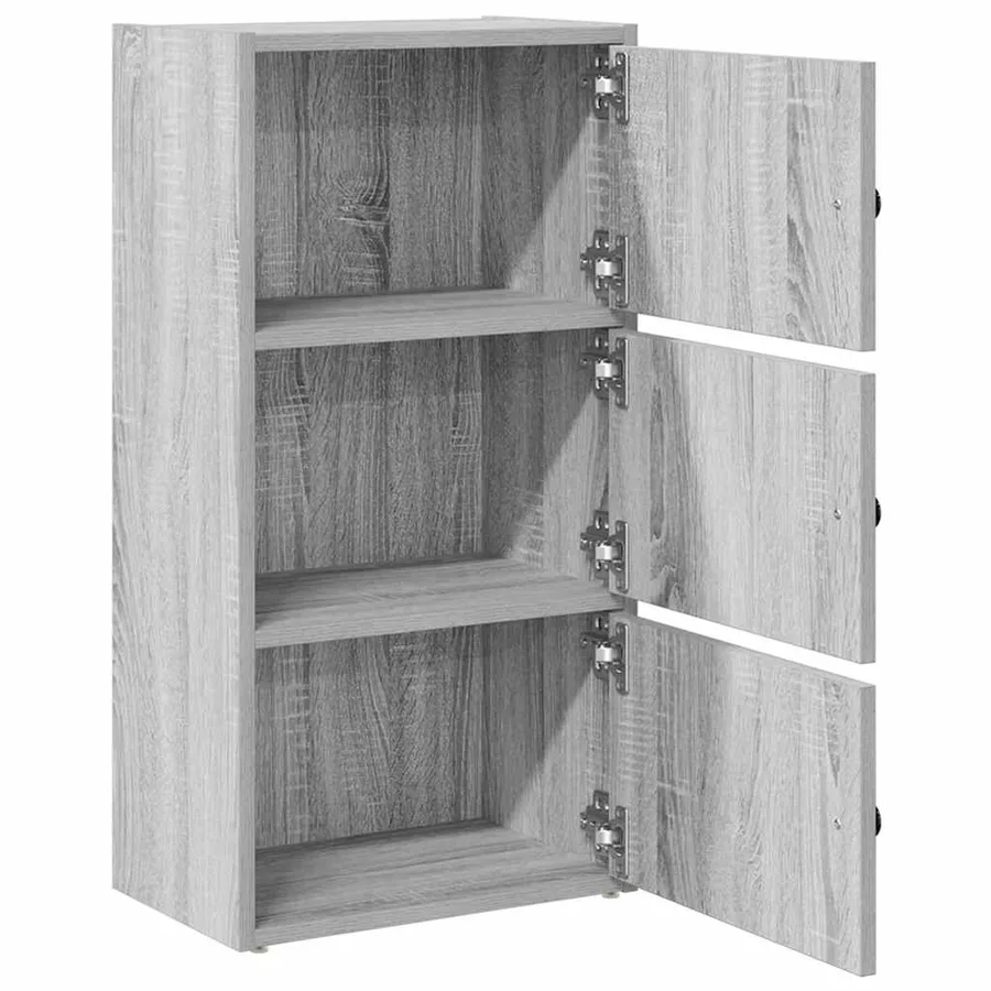 Bibliothèque sonoma gris 40x24x77 cm bois d'ingénierie - 5